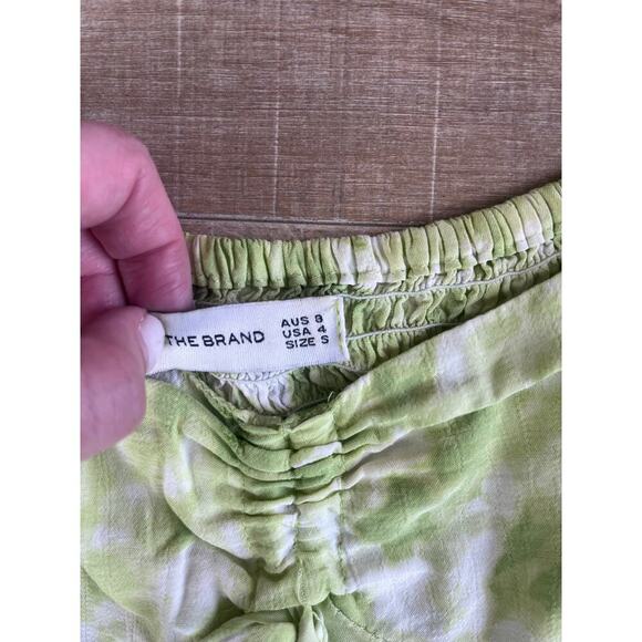 Faithfull the Brand Arianne Roos Lime Green Mini Dress Size S - Picture 4 of 7